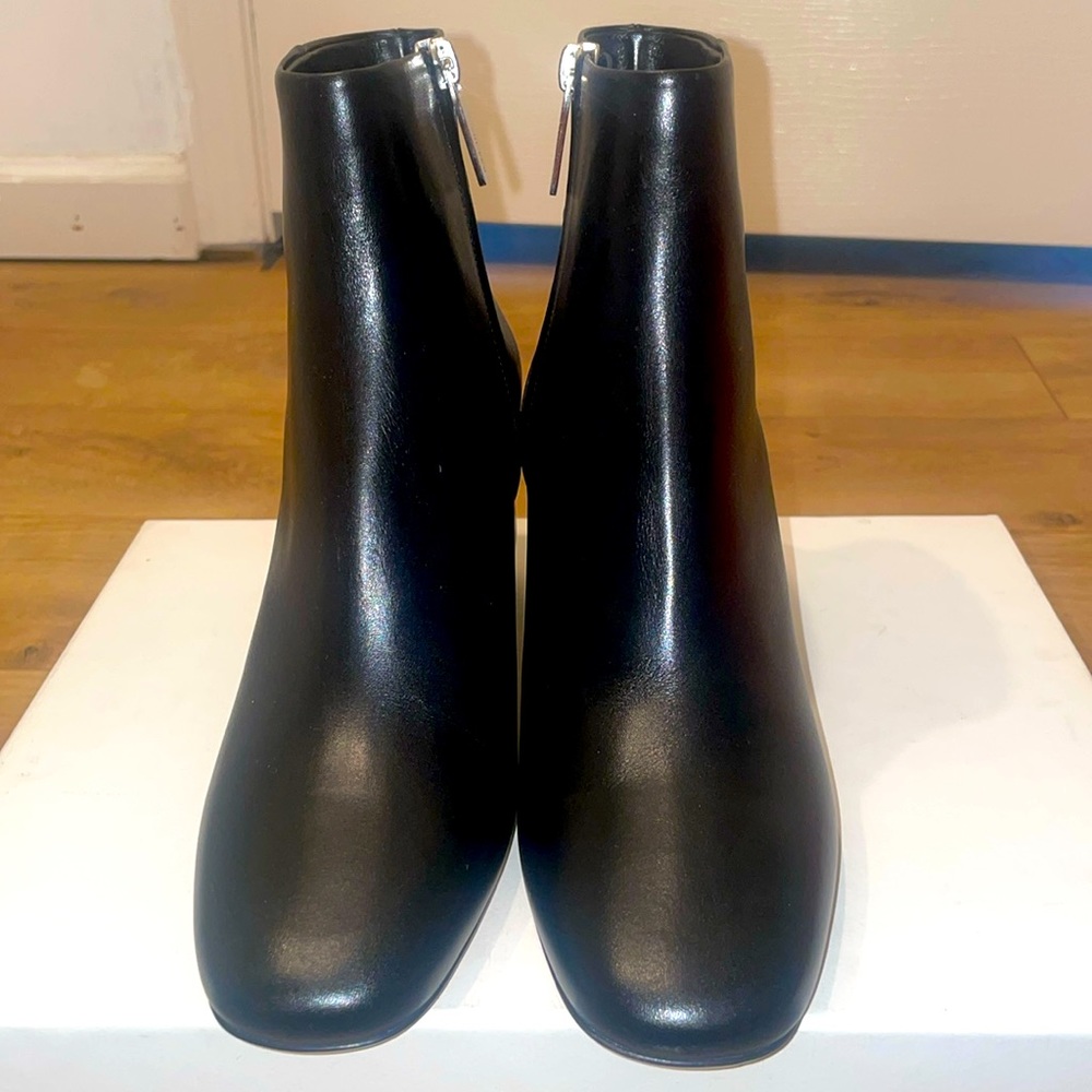 The Row Black Leather Booties in Size 37